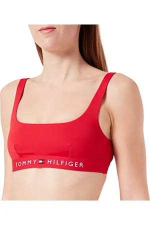 Tommy Hilfiger Top Bikini a Bralette Donna Non Imbottito, (Primary Red), M