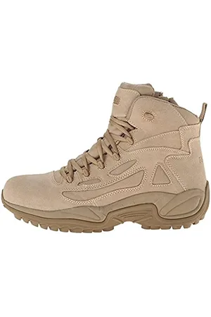 Reebok Stivali da uomo a risposta rapida rapida rapida con cerniera laterale, 15,2 cm, marrone chiaro, 48 EU, , 39.5 EU