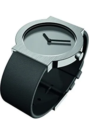 Rosendahl Orologio Analogico ROS02 e LCD (Display Digitale a Cristalli liquidi) Unisex con Cinturino in Pelle Nera 43275