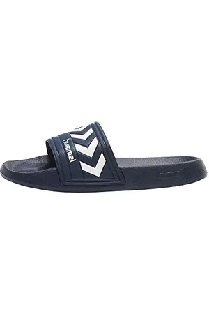 Hummel Larsen Slipper, Scarpe Da Spiaggia E Piscina, Unisex - Adulto, Blu (Dress Blue/White), 41 Eu