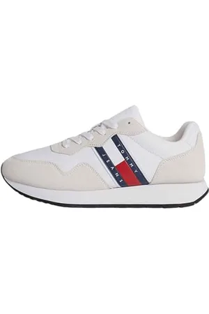 Tommy Hilfiger Sneakers da Runner Uomo Scarpe Sportive, (White), 46