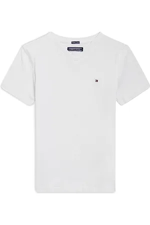 Tommy Hilfiger T-shirt Maniche Corte Bambino Scollo a V, (Bright White), 9 Mesi
