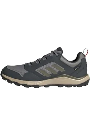 adidas Tracerocker 2.0 Gore-Tex Trail Running Shoes, Scarpe Uomo, Solid Grey/Olive Strata/Carbon, 38 2/3 EU