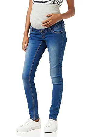 Mama;licious Mllola Slim Jeans Noos B. Pantaloni di maternità, (Blue Denim), (Taglia Produttore: 27) Donna