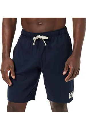 Emporio Armani Piping Logoband Loungewear Bermuda Shorts, Pantaloni Della Tuta Uomo, (Marine), S