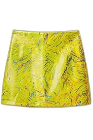 Desigual FAL_Ida, 8000 Amarillo Fluor Gonna, Giallo, XL Donna