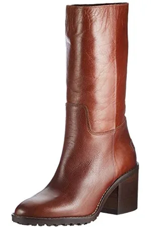Fred de la Bretoniere Shabbies Amsterdam Shs0772, Barca 7 CM Pelle Grigia Lucida Donna, Brown, 37 EU