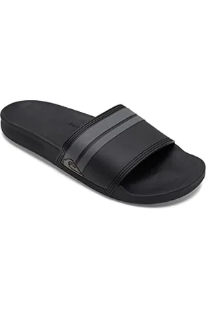 Quiksilver Rivi Slide-Slider Sandals for Men, Sandali Punta Aperta Uomo, Nero (Black/Black/Grey Xkks), 46 EU