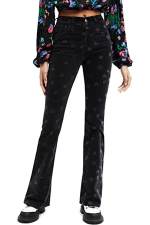 Desigual Pant_Topo, 2000 Black Pantaloni Casual, 44 da Donna