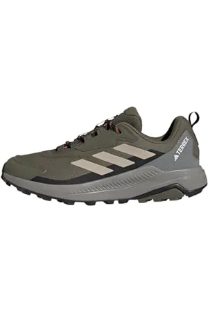adidas Terrex Anylander Hiking Shoes, Scarpe da Trekking Uomo, Olive Strata/Wonder Beige/Core Black, 45 1/3 EU