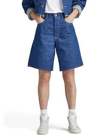 G-Star Donna Barrel Loose Shorts, (raw denim D24370-D547-001), 32