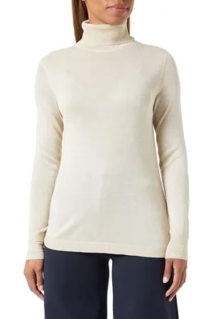 VILA VIANTA Roll-Neck L/S Glitter Knit Top, Maglione Lavorato a Maglia