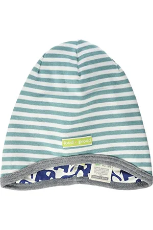 loud + proud Berretto Reversibile, Certificato GOTS, , 45-48 Unisex-Bambini e Ragazzi