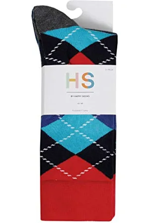 Happy Socks HS by Argyle 3-Pack Socks Calzini, , 4-11 (Taglia Produttore: 41-46) Uomo