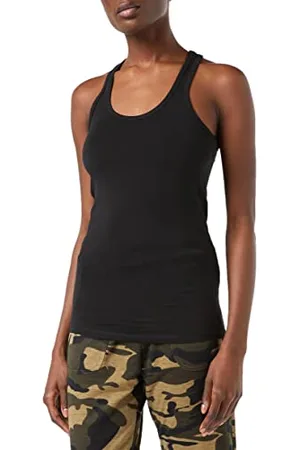 Urban classics Canotta in jersey da donna, Canotta Sportiva, Donna, (Black 7), M