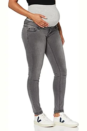 Mama;licious MLLOLA Slim Jeans A. Noos Pantaloni, (Grey Denim Grey Denim), W31/L32 Donna