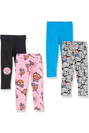 Amazon Disney | Marvel | Star Wars | Frozen | Princess Leggings Bambine e ragazze, Pacco da 4, , 11-12 anni