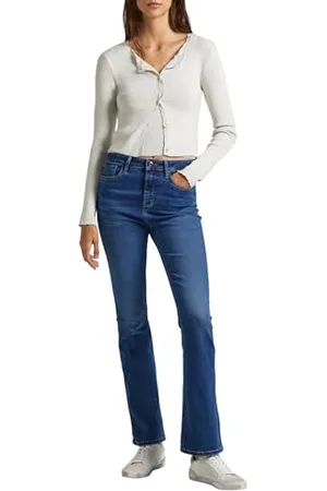 Pepe Jeans Skinny Flare ultra vita alta PL204595, Jeans Donna, (Denim-gx6), 24W / 32L