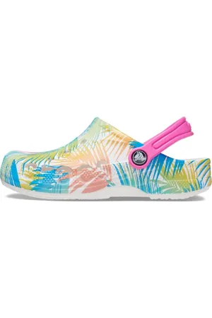 Crocs Baya Tropical Print Amazon Clog T, Zoccoli Unisex - Bambini e ragazzi, , 20/21 EU