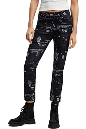 Desigual Pant_News, 2000 Black Pantaloni Casual, S da Donna