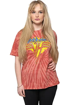 Van Halen Jagged Logo Wash T-Shirt , Unisex-Adulto