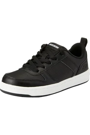 Skechers Street Boys Company, Sneaker, Black Synthetic/White Trim, 43 EU