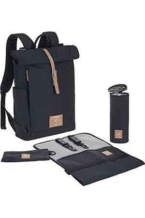 LÄSSIG LÄSSIG Zaino fasciatoio Borsa fasciatoio con fasciatoio, attacco per carrozzina, portabiberon Prodotto in modo sostenibile/Rolltop Backpack