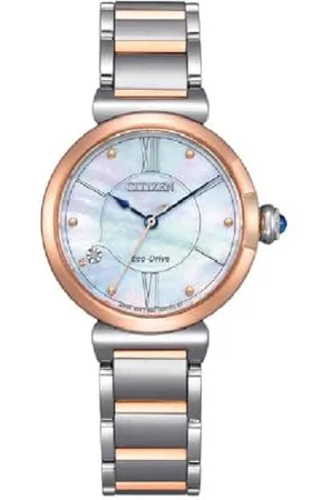 Citizen Orologio Analogico Eco-Drive Donna con Cinturino in Acciaio Inossidabile EM1074-82D