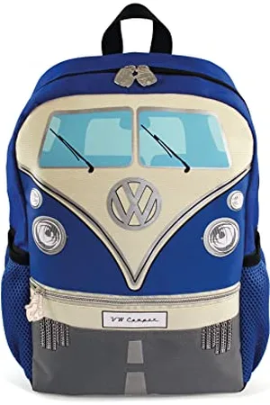 Brisa VW Collection - Volkswagen Zaino retrò casual per bambini, per scuola/gite/outdoor, Campervan T1 Bus design (Fronte Bus/ /15 L/Piccolo)