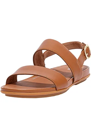 FitFlop Gracie, Sandali Bassi Donna, Marrone Chiaro, 36 EU Stretta