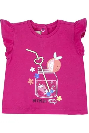 chicco T-shirt Neonata, Maglietta a Maniche Corte, Comoda e alla Moda, in Morbido Cotone, Lavabile in Lavatrice, Abbigliamento Neonata 0-24 Mesi, Designed in Italy
