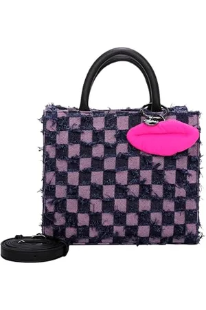 Buffalo Big Boxy Collection Fancy Squares Rose, Shopper Donna