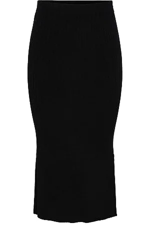 Pieces® Bestseller A/S Pccrista HW Midi Knit Skirt Noos BC Gonna, , X-Small Donna