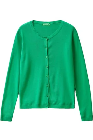Benetton Maglia Coreana M/L 1091D5558 Maglione Cardigan, , S Donna
