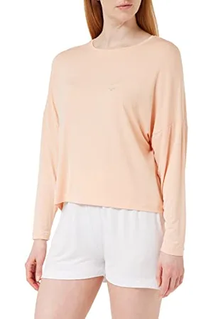 Emporio Armani Maglietta da Donna Fluid Viscose T-Shirt, , M