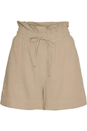 VERO MODA Vmmymilo HW Paperbag-Pantaloncini Wvn Ga, , S Donna
