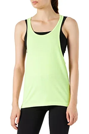 Urban classics Ladies Loose Burnout Tanktop, Canottiera Donna, (Neon Yellow), S