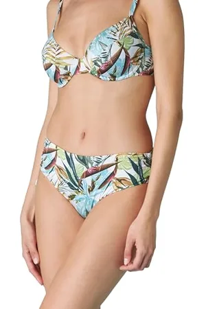 Lovable Bikini Slip a Vita Alta Printed Shiny Micro Donna, , XXL