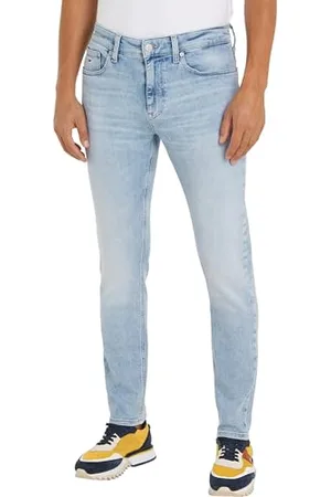 Tommy Hilfiger Jeans Uomo Slim Tapered Fit, Blu ( Light), 28W/30L