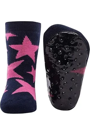 Ewers Stoppersocks stelle, calzini antiscivolo con suola in gomma per bambini e bambine, con, MADE IN GERMANY, 1 paio di calzini antiscivolo per bambini, taglia 29-30