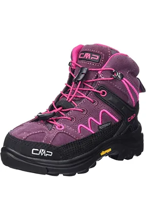 CMP KIDS MOON MID WP TREKKING SHOES, Scarpe da Trekking Unisex - Bambini e ragazzi, Prugna-Fucsia, 31 EU