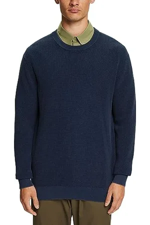 ESPRIT 083ee2i304 Maglione, 400/Navy, S Uomo