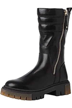 Marco Tozzi Donna 2-2-26861-37 Stivaletti, Stivali da Neve, Colore: Nero e Oro, 38 EU