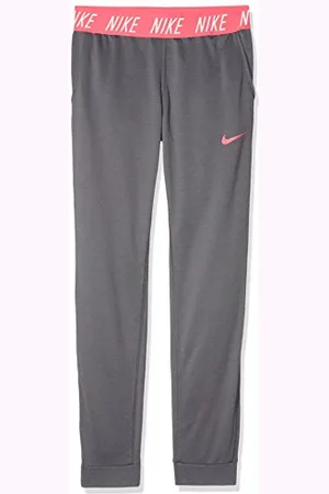 Nike 859969, Pantaloni Bambina, (Gris Oscuro/Sea Coral), XL