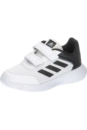 adidas Tensaur Run Shoes, Scarpe da Corsa Unisex-Bimbi 0-24, Cloud White/Core Black/Core Black, 21 EU