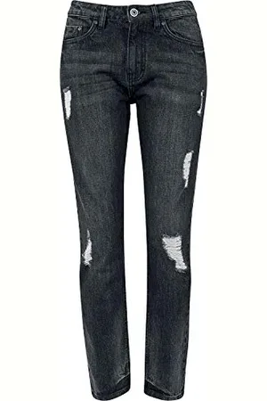 Urban classics Pantaloni da Donna Boyfriend in Denim, Délavé, 28W x 30L