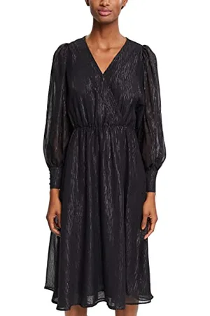 ESPRIT 112EO1E322 Vestito per Occasioni Speciali, 002/Black 2, 42 Donna