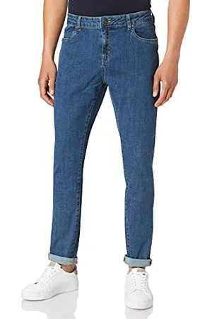 Urban classics Slim Fit Jeans, Pantaloni, Uomo, (Mid Indigo Washed), 33W / 32L