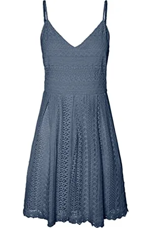 VERO MODA Vmhoney Lace Pleated Singlet Dress Wvn Vestito, , M Donna