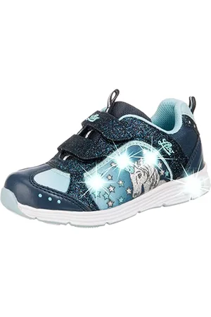 LICO Unicorn V Blinky, Scarpe da Ginnastica Basse Bambina, Blu (Marine/Türkis Marine/Türkis), 27 EU